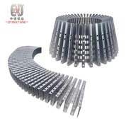 Placa de disipador de calor de aleta plegable de aluminio grande